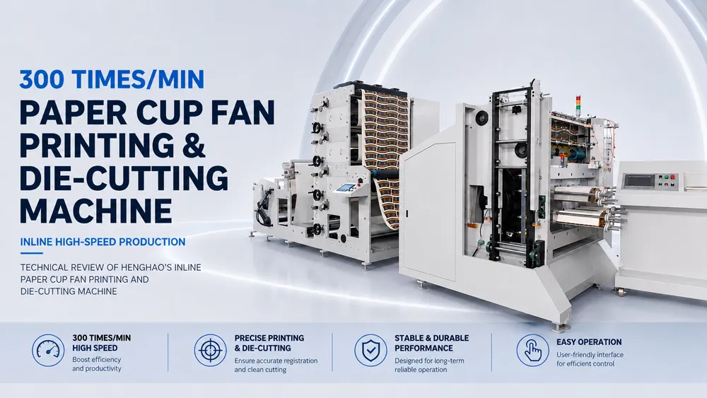 300 times/min Paper Cup Fan Printing Die-Cutting Machine Case