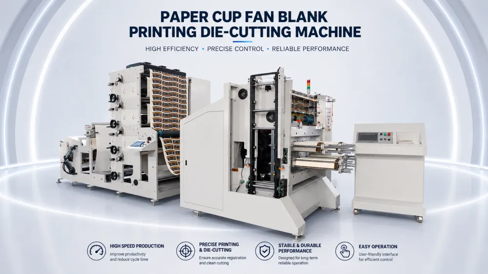 In-line Flexo Printing & Die-cutting Machine for Paper Cup Blanks | Henghao