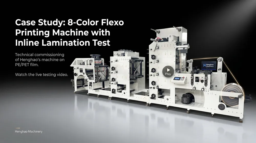 Case Study: 8-Color Flexo Printing Machine with Inline Lamination Test