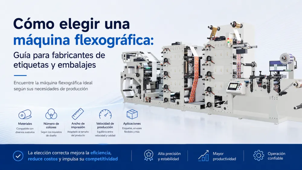 ¿Por qué es importante elegir la máquina flexográfica adecuada?