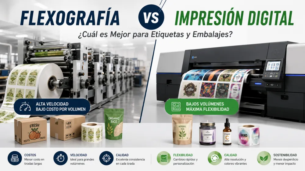 Flexografía vs Impresión Digital