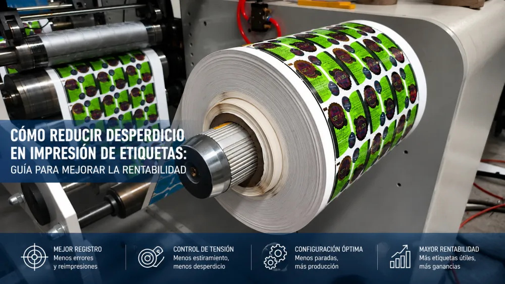 Cómo Reducir Desperdicio en Impresión de Etiquetas: Guía para Mejorar la Rentabilidad