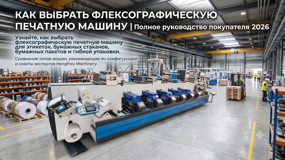 Как выбрать флексографическую печатную машину | Полное руководство покупателя 2026