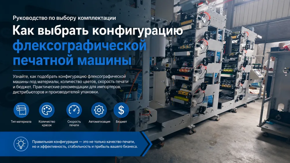 Как выбрать конфигурацию флексографической печатной машины | Руководство по выбору комплектации