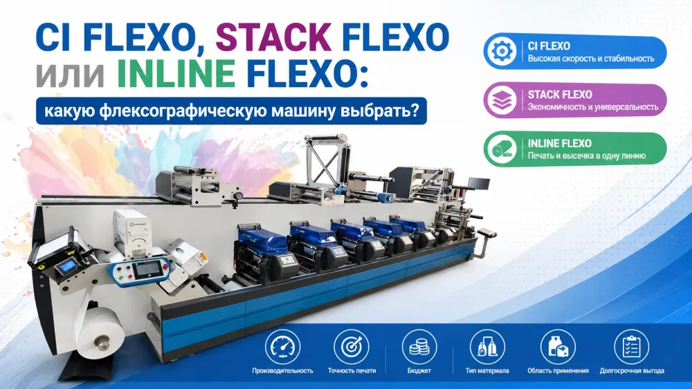 CI Flexo, Stack Flexo или Inline Flexo: какую флексографическую машину выбрать?