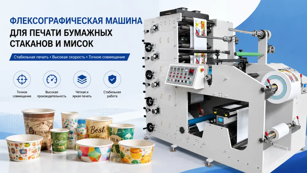 Флексографическая машина для печати бумажных стаканов и мисок | Руководство покупателя