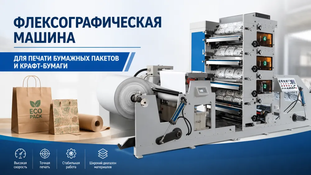 Флексографическая машина для печати бумажных пакетов и крафт-бумаги | Руководство покупателя