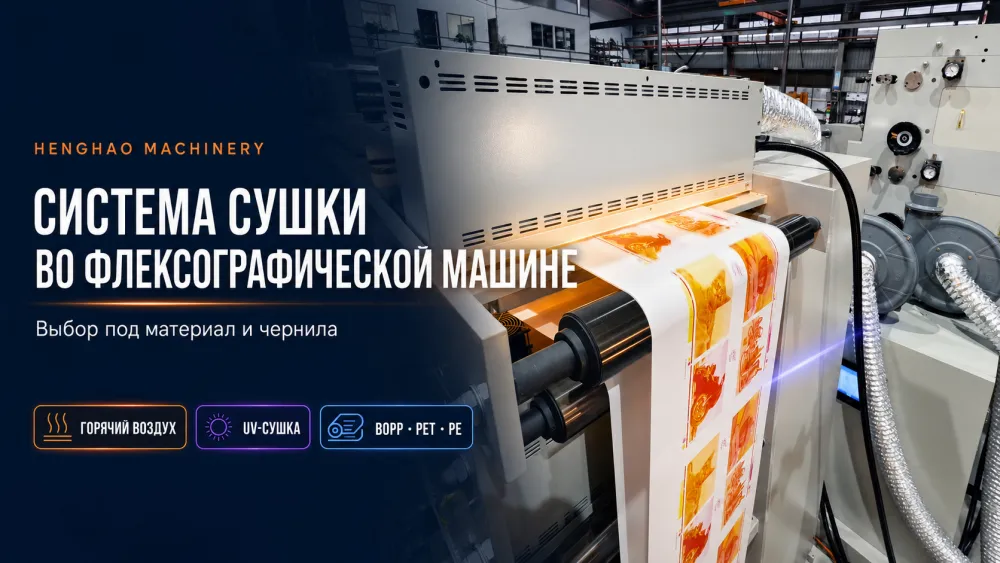 Система сушки во флексографической машине | Выбор под материал и чернила