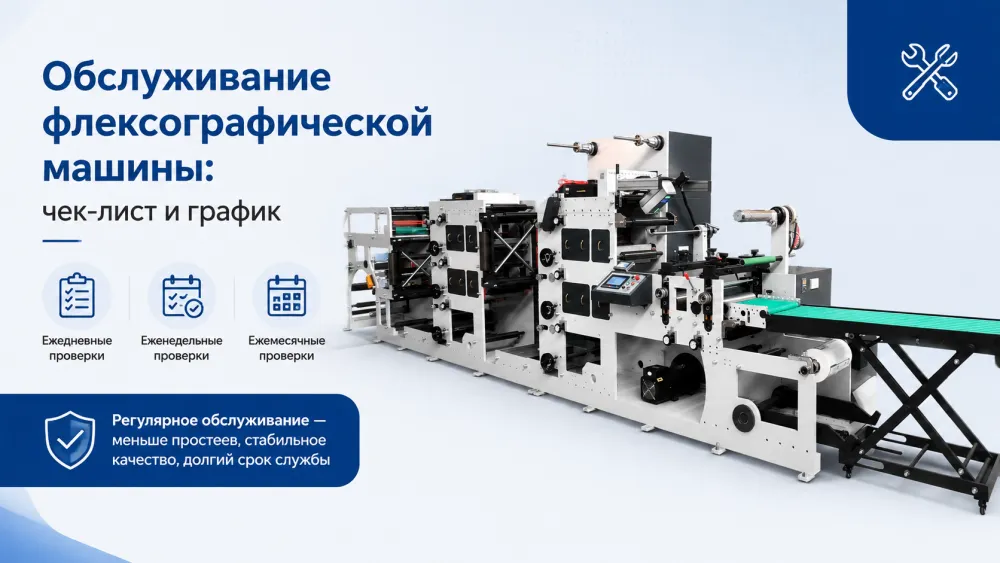 Обслуживание флексографической машины: чек-лист и график