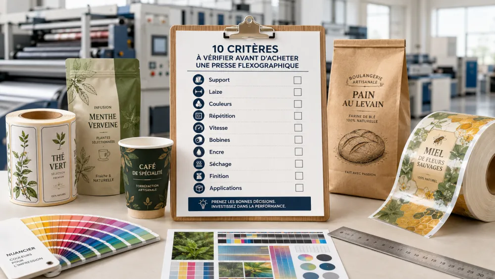 Presse Flexographique : 10 Critères à Vérifier Avant l’Achat