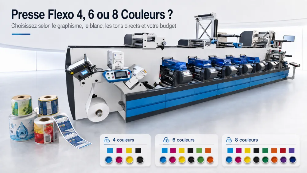 Presse Flexo 4, 6 ou 8 Couleurs : Combien Vous en Faut-il ?