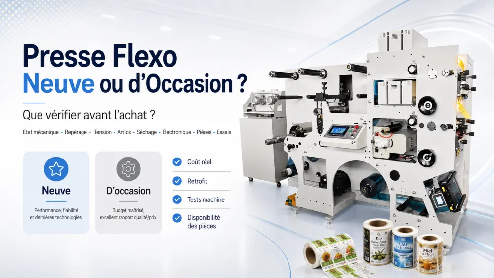 Presse Flexo Neuve ou d’Occasion : Que Vérifier Avant l’Achat ?